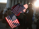 Demonstrators gathered again outside the Supreme Court Wednesday as the time approached for another case to be heard about issues related to same-sex marriage. Demonstrators gathered again outside the Supreme Court Wednesday as the time approached for another case to be heard about issues related to same-sex marriage.