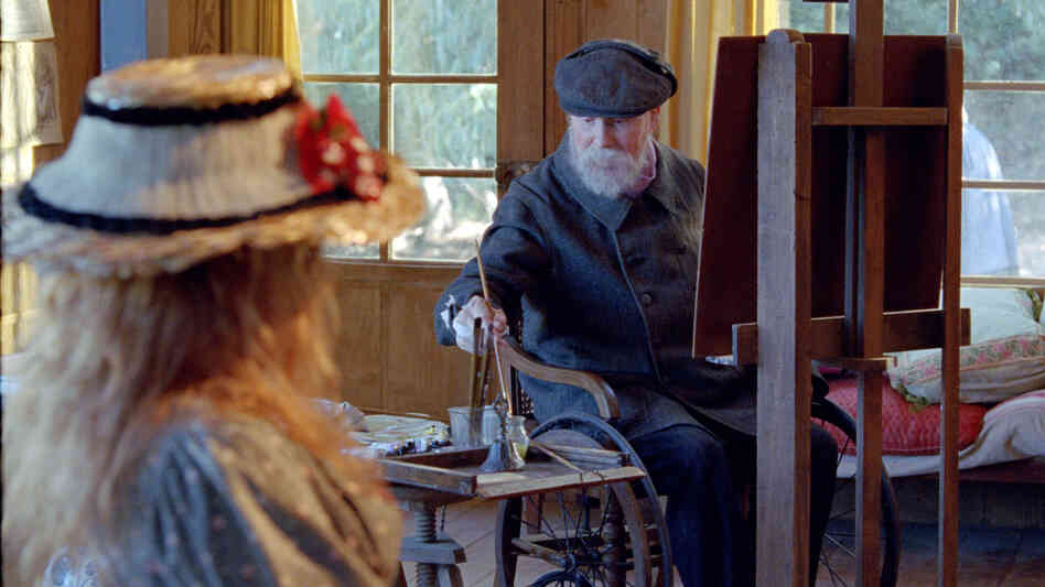 The aging Impressionist master Pierre-Auguste Renoir (Michel Bouquet) immortalizes his young admirers on canvas — though his gifts are fading in the latter days portrayed in Gilles Bourdos' biographical drama. The aging Impressionist master Pierre-Auguste Renoir (Michel Bouquet) immortalizes his young admirers on canvas — though his gifts are fading in the latter days portrayed in Gilles Bourdos' biographical drama.