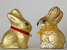 Chocolate Easter bunnies by Swiss company Lindt, left, and Austrain company Hauswirth, which agreed to stop making chocolate Easter bunnies that look like those made by Lindt & Spruengli in 2012. Chocolate Easter bunnies by Swiss company Lindt, left, and Austrain company Hauswirth, which agreed to stop making chocolate Easter bunnies that look like those made by Lindt & Spruengli in 2012.