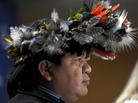 Chief Almir of Brazil's Surui tribe attends a press conference with Google representatives in Rio de Janeiro last year. Chief Almir has brought technology to his previously isolated people, who now use smartphones to send photos of illegal logging in the Amazon. Chief Almir of Brazil's Surui tribe attends a press conference with Google representatives in Rio de Janeiro last year. Chief Almir has brought technology to his previously isolated people, who now use smartphones to send photos of illegal logging in the Amazon.