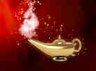Aladdin's magic lamp.