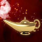 Aladdin's magic lamp.