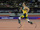 South Africa's Oscar Pistorius competing during the London 2012 Paralympic Games. South Africa's Oscar Pistorius competing during the London 2012 Paralympic Games.
