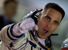 U.S. astronaut Chris Cassidy gestures before Thursday's launch of the Soyuz from the Russian-leased Baikonur Cosmodrome in Kazakhstan. U.S. astronaut Chris Cassidy gestures before Thursday's launch of the Soyuz from the Russian-leased Baikonur Cosmodrome in Kazakhstan.