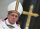 Pope Francis celebrates the Easter mass on Sunday at the Vatican. Pope Francis celebrates the Easter mass on Sunday at the Vatican.
