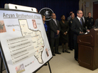 Assistant Attorney General Lanny Breuer speaks in Houston on Nov. 9. Officials announced the arrest of dozens of alleged members of the white supremacist Aryan Brotherhood of Texas gang on federal racketeering and other charges. Assistant Attorney General Lanny Breuer speaks in Houston on Nov. 9. Officials announced the arrest of dozens of alleged members of the white supremacist Aryan Brotherhood of Texas gang on federal racketeering and other charges.