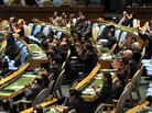 Delegates to the United Nations General Assembly applaud the passage of the first U.N. treaty regulating the international arms trade on Tuesday. Delegates to the United Nations General Assembly applaud the passage of the first U.N. treaty regulating the international arms trade on Tuesday.
