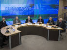 Former U.S. and Russian diplomats gather at RIA Novosti in Moscow on Tuesday. From left: former Russian or Soviet ambassadors to the U.S. Vladimir Lukin, Alexander Bessmertnykh and Viktor Komplektov; Sergei Rogov, director of the Institute of USA and Canada; and former U.S. ambassadors to Russia James Collins, Jack Matlock, Thomas Pickering and John Beyrle. Former U.S. and Russian diplomats gather at RIA Novosti in Moscow on Tuesday. From left: former Russian or Soviet ambassadors to the U.S. Vladimir Lukin, Alexander Bessmertnykh and Viktor Komplektov; Sergei Rogov, director of the Institute of USA and Canada; and former U.S. ambassadors to Russia James Collins, Jack Matlock, Thomas Pickering and John Beyrle.