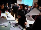 The scene at a job fair in Manhattan on March 6. The scene at a job fair in Manhattan on March 6.