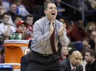 Rutgers men's basketball coach Mike Rice during a game in March. Rutgers men's basketball coach Mike Rice during a game in March.