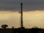 A drilling rig near Kennedy, Texas.