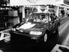 Al Kinzer, who was Honda of America's first employee, drives the company's one millionth U.S.-produced car off the assembly line at Honda's assembly plant in Marysville, Ohio, April 8, 1988. Al Kinzer, who was Honda of America's first employee, drives the company's one millionth U.S.-produced car off the assembly line at Honda's assembly plant in Marysville, Ohio, April 8, 1988.