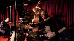 Ethan Iverson, Ben Street and Tootie Heath perform at the Village Vanguard.