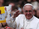 Pope Francis greets the faithful on March 31, 2013 in Vatican City. Pope Francis greets the faithful on March 31, 2013 in Vatican City.