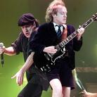 Brian Johnson (L) and Angus Young of AC/DC in 2000. Johnson's first album with the group, 1980's Back In Black, is one of the best-selling albums of all time, despite never reaching No. 1 on the Billboard album chart. Brian Johnson (L) and Angus Young of AC/DC in 2000. Johnson's first album with the group, 1980's Back In Black, is one of the best-selling albums of all time, despite never reaching No. 1 on the Billboard album chart.