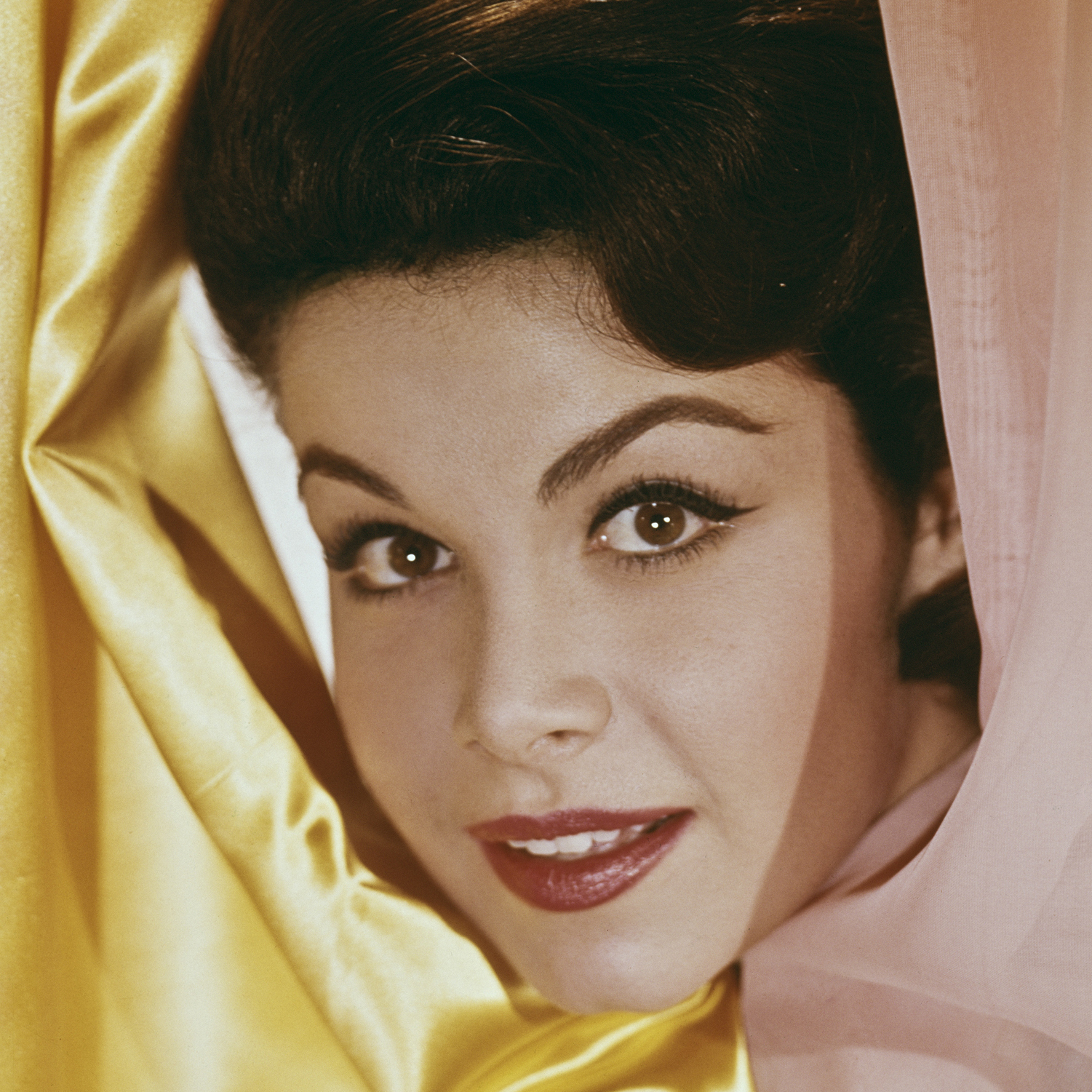 The American actress and singer Annette Funicello, photographed here circa 1960, died April 8, more than two decades after being diagnosed with multiple sclerosis.