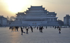 Far from seeing military rallies, recent visitors to Pyongyang saw North Korean children in-line skating around Kim Il Sung square. Far from seeing military rallies, recent visitors to Pyongyang saw North Korean children in-line skating around Kim Il Sung square.