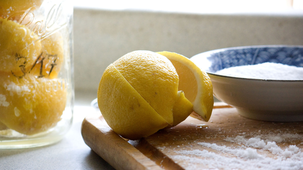 All you need for preserving lemons is a jar with a tight-fitting lid, lemons and salt  and time.