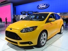 A Ford Focus ST was on display at the 2013 North American International Auto Show in Detroit in January. A Ford Focus ST was on display at the 2013 North American International Auto Show in Detroit in January.