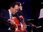 Yo-Yo Ma and pianist Cristina Pato perform during Ma's Nancy Hanks Lecture on Arts and Public Policy at Washington, D.C.'s Kennedy Center.