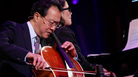 Yo-Yo Ma and pianist Cristina Pato perform during Ma's Nancy Hanks Lecture on Arts and Public Policy at Washington, D.C.'s Kennedy Center. Yo-Yo Ma and pianist Cristina Pato perform during Ma's Nancy Hanks Lecture on Arts and Public Policy at Washington, D.C.'s Kennedy Center.