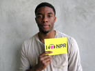 Chadwick Boseman at NPR West. Chadwick Boseman at NPR West.
