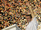 Venezuelan opposition presidential candidate Henrique Capriles waves to supporters during a campaign rally in Valencia, Venezuela, on Tuesday. The country's voters go to the polls this weekend to choose a successor to longtime leader Hugo Chavez, who died last month. Venezuelan opposition presidential candidate Henrique Capriles waves to supporters during a campaign rally in Valencia, Venezuela, on Tuesday. The country's voters go to the polls this weekend to choose a successor to longtime leader Hugo Chavez, who died last month.