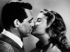 Two prominent chins meet: Cary Grant and Ingrid Bergman kiss in the 1946 thriller Notorious. Two prominent chins meet: Cary Grant and Ingrid Bergman kiss in the 1946 thriller Notorious.