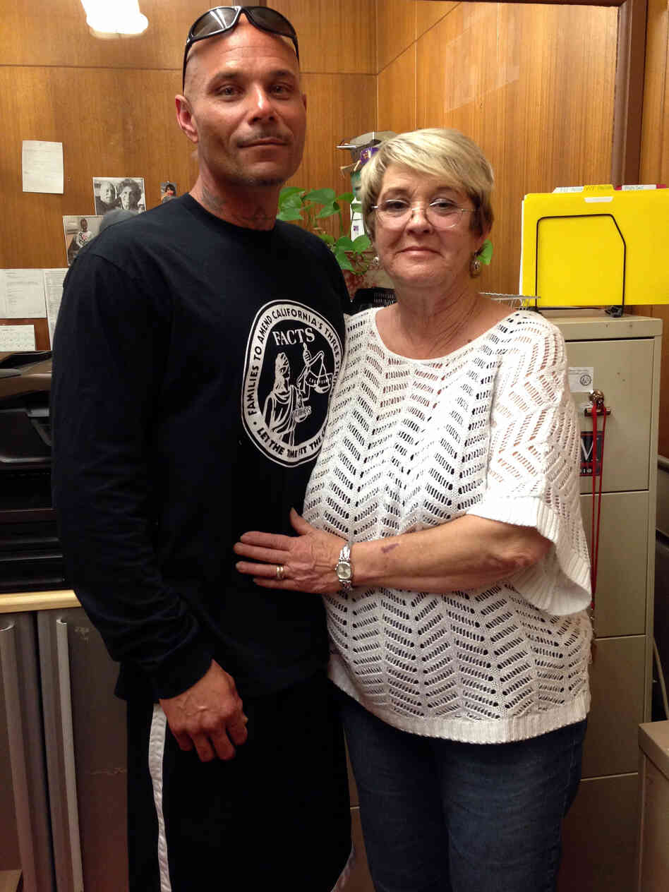 Sue Reams campaigned to change California's three-strikes law and help set free her son, Shane. Sue Reams campaigned to change California's three-strikes law and help set free her son, Shane.