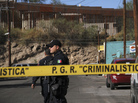An investigator inspects a crime scene where a 16-year-old was shot. At least one U.S. Border Patrol agent shot into Mexico after rocks were thrown at him, hitting the teen. An investigator inspects a crime scene where a 16-year-old was shot. At least one U.S. Border Patrol agent shot into Mexico after rocks were thrown at him, hitting the teen.