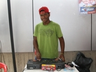 Alvaro Perez volunteers as a DJ at a socialist party stand in Caracas, Venezuela, playing songs in support of candidate Nicolas Maduro. Alvaro Perez volunteers as a DJ at a socialist party stand in Caracas, Venezuela, playing songs in support of candidate Nicolas Maduro.