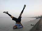 An older man performs exercises in Mumbai, India. Research suggests that moderate physical exercise may be the best way to keep our brains healthy as we age. An older man performs exercises in Mumbai, India. Research suggests that moderate physical exercise may be the best way to keep our brains healthy as we age.