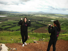 Israeli students snap photos of the Syrian landscape from Mount Bental in the Golan Heights, which is occupied by Israel. Israelis have even watched Syrian troop and rebel movements from here. Israeli students snap photos of the Syrian landscape from Mount Bental in the Golan Heights, which is occupied by Israel. Israelis have even watched Syrian troop and rebel movements from here.