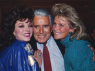 Joan Collins, John Forsythe and Linda Evans at a party celebrating the production of 150 episodes of Dynasty in 1986. Joan Collins, John Forsythe and Linda Evans at a party celebrating the production of 150 episodes of Dynasty in 1986.