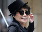 Yoko Ono poses during the opening of her exhibition "half-a-wind show" in Frankfurt, Germany. Yoko Ono poses during the opening of her exhibition "half-a-wind show" in Frankfurt, Germany.