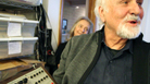 Morton Subotnick in his studio. Morton Subotnick in his studio.
