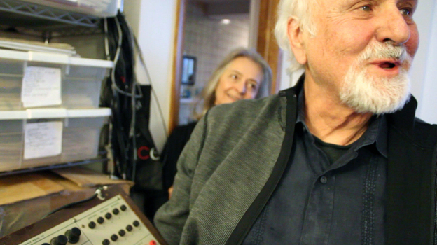 Morton Subotnick in his studio. (WQXR)