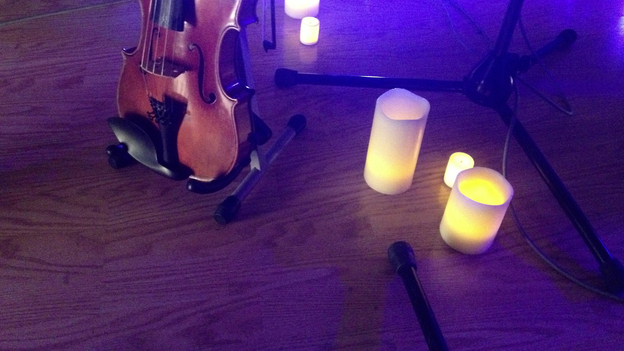 Rhye lit some candles and then dimmed the lights for their performance on KCRW.