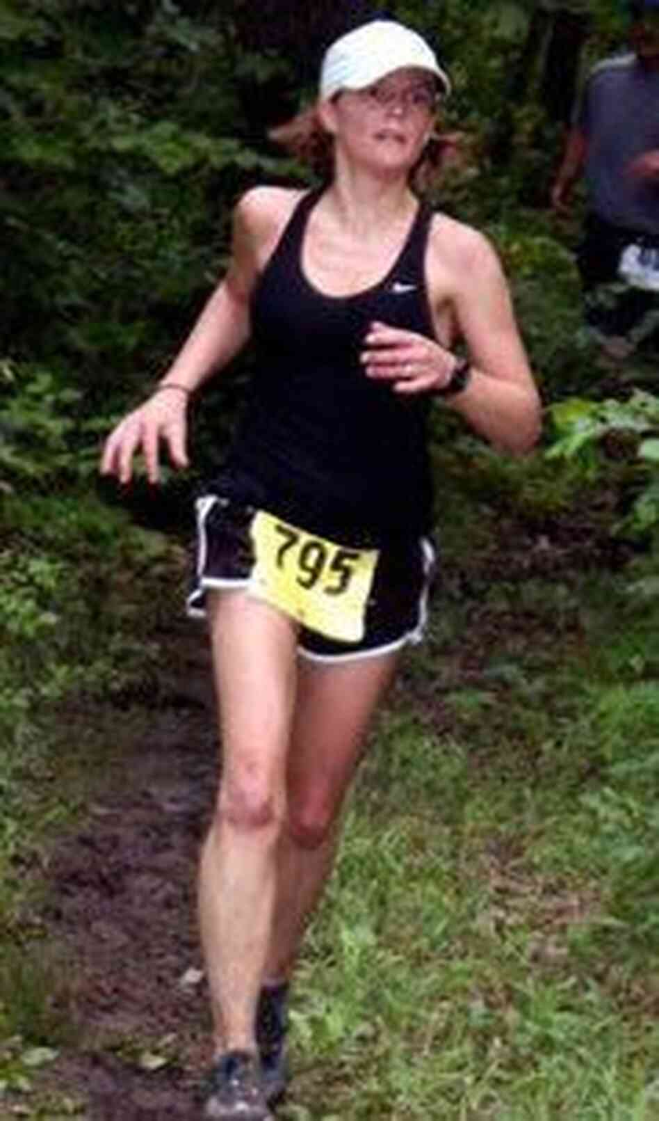 Wendie Cummings of Florissant, Mo., says that "every finish line I cross in the future, I'm going to be thinking about the devastation" in Boston. Wendie Cummings of Florissant, Mo., says that "every finish line I cross in the future, I'm going to be thinking about the devastation" in Boston.