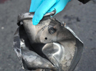 This photo, produced by the Joint Terrorism Task Force of Boston, shows the remains of an explosive device at the Boston Marathon bomb scene. This photo, produced by the Joint Terrorism Task Force of Boston, shows the remains of an explosive device at the Boston Marathon bomb scene.