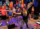 Director Rob takes charge of a rehearsal in VH1's Off Pitch. Director Rob takes charge of a rehearsal in VH1's Off Pitch.