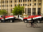 Pro-Assad, flag-painted Hummers are often seen driving throughout Damascus blasting patriotic songs and regime slogans. These two vehicles were photographed at the site of blasts earlier this month near Syria's central bank. Pro-Assad, flag-painted Hummers are often seen driving throughout Damascus blasting patriotic songs and regime slogans. These two vehicles were photographed at the site of blasts earlier this month near Syria's central bank.