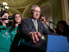 Senate Majority Leader Harry Reid, D-Nev., speaks after losing a vote on broader background checks for gun buyers, Wednesday at the Capitol. Senate Majority Leader Harry Reid, D-Nev., speaks after losing a vote on broader background checks for gun buyers, Wednesday at the Capitol.