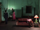 Researchers used a clip from the David Lynch film Rabbits to make volunteers uneasy. Afterward some people got Tylenol, which appeared to help them cope. Researchers used a clip from the David Lynch film Rabbits to make volunteers uneasy. Afterward some people got Tylenol, which appeared to help them cope.