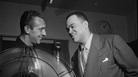 Symphony Sid Torin (left) hosts a program at WHOM featuring the saxophonist Arnett Cobb. Symphony Sid Torin (left) hosts a program at WHOM featuring the saxophonist Arnett Cobb.