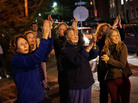 Residents cheer police as they exit Franklin Street, where suspect Dzhokhar Tsarnaev was taken into custody Friday night. The manhunt for Tsarnaev and his brother, who died early Friday, put the Boston area on edge in the wake of Monday's bomb attack at the Boston Marathon. Residents cheer police as they exit Franklin Street, where suspect Dzhokhar Tsarnaev was taken into custody Friday night. The manhunt for Tsarnaev and his brother, who died early Friday, put the Boston area on edge in the wake of Monday's bomb attack at the Boston Marathon.