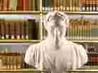 A bust of Dante Alighieri at the Duchess Anna Amalia Library.