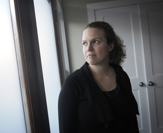 First-time homeowner Amanda Cowley in her new home in the Bloomingdale neighborhood of Washington, D.C. After married couples, single women are the largest demographic group of homebuyers.