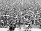 The crowd at Richie Havens' Woodstock-opening set on Aug. 15, 1969.