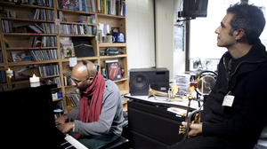 Omar Sosa performs a Tiny Desk Concert on Jan. 30, 2013.